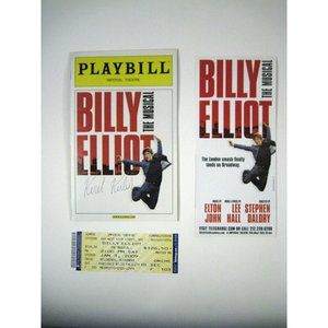 Billy Elliot Playbill 2009 Imperial Theatre Flyer Ticket Signed Kiril Kulish